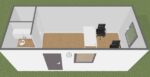 21 m² Office Container with WC + Kitchenette - Image 8