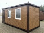 OFFICE CONTAINER 6 X 2.40 M WOOD COLOUR - Image 8