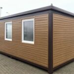 OFFICE CONTAINER 6 X 2.40 M WOOD COLOUR