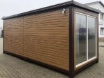 OFFICE CONTAINER 6 X 2.40 M WOOD COLOUR - Image 4